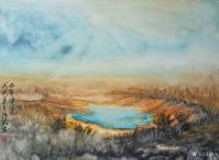 艺术家陈刚日记:国画山水画《正午阳光》,新作出炉,光线的处理,水粉画法,小有【图0】