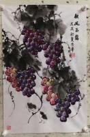 艺术家韩宗华日记:卖点自产水果换点零钱花,吃完饭在吃点水果有益健康。
国画《【图2】
