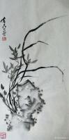 艺术家陈奇飞日记:国画花鸟画,梅、兰、竹、菊,《老干已成铁,逢春又着花》《露涤【图1】