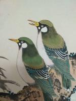 艺术家谷风日记:换个风格，画了一组鸟，成双成对。【图0】