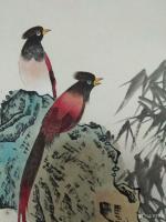 艺术家谷风日记:换个风格，画了一组鸟，成双成对。【图3】