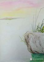 艺术家王征明日记:一般来讲中国画中山水是最难画的,想突破是需要极大的能力,这是【图1】