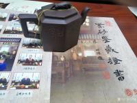 艺术家李明成日记:2017年与几位国高工合作书刻的紫砂壶,今天入位(扬州李明成【图4】