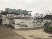 艺术家粟盛林日记:张家界酒楼壁画!室内室外壁画完工!【图0】