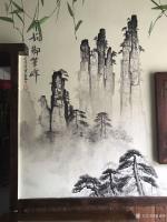 艺术家粟盛林日记:张家界酒楼壁画!室内室外壁画完工!【图3】