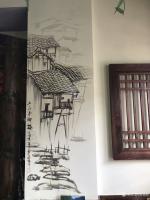 艺术家粟盛林日记:张家界酒楼壁画!室内室外壁画完工!【图5】