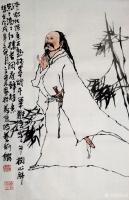 艺术家徐立业日记:发一组国画人物画,敬请欣赏。
灯芯化烬意正熟,残墨添干笔难【图4】