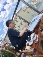 艺术家叶仲桥日记:中国国画院岭南分院云浮写生创作基地挂牌后的第一次写生创作,院【图5】