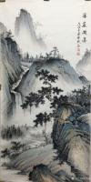 艺术家李伟成日记:国画山水画仿古风格作品《高山云霓》《翠壁依空》《远崖瀑影》《【图4】