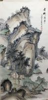 艺术家李伟成日记:国画山水画仿古风格作品《高山云霓》《翠壁依空》《远崖瀑影》《【图5】