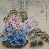 艺术家韩梅日记:工笔花鸟画欣赏《神仙伴侣》，《丰盈》，《清趣》，尺寸60×6【图2】