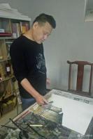 艺术家陈刚日记:应为洛神波上袜,至今花蕊有香尘。草稿,待定明日创作。
去掉【图1】