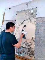 艺术家李亚南日记:月下赏梅图【图3】