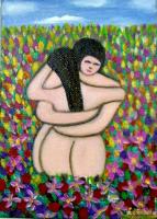 艺术家陈鸣婵日记:最近创意作品与你分享,有点穿越时空:《悟道》《童年》《古城》【图0】