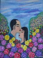 艺术家陈鸣婵日记:最近创意作品与你分享,有点穿越时空:《悟道》《童年》《古城》【图1】