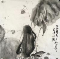 艺术家徐家康日记:留得残荷听雨声………余平日所写尽胡杨,松树之硬汉,偶尔来个弱【图0】