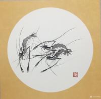 艺术家杨凌生活:一套写意小龙虾完成，38:38c m，喜欢可以定制哦！【图2】
