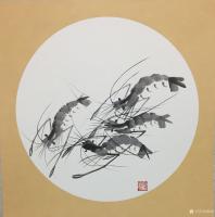 艺术家杨凌生活:一套写意小龙虾完成，38:38c m，喜欢可以定制哦！【图3】