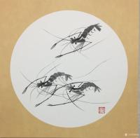 艺术家杨凌生活:一套写意小龙虾完成，38:38c m，喜欢可以定制哦！【图4】