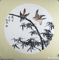 艺术家王君永日记:国画花鸟画小品系列作品《绿荷深处有翡翠》,《清香远布》,《安【图3】