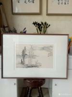 艺术家张大石日记:分享几幅国画山水花鸟小品画《兰草》
溪水长涵幽草芳,春溪露【图1】