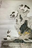 艺术家柳士才日记:国画动物画猫系列，《双雄》《童趣图》
引路靠贵人，走路靠自【图1】