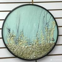 艺术家周海波日记:干花实物画!傲然挺立不失风骨!直径30.30/60.60cm【图0】