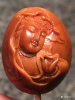艺术家税小宁日记:最美观音法像核雕精品一套,尺寸2.1*2.5 cm,请欣赏,【图1】
