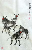 艺术家王文明日记:小舅子的命令，又画了十几头驴。【图2】