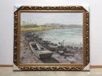 艺术家宋德发日记:客户定制的一批水粉画已经全部装裱完毕,准备发货,晒图做个留念【图1】