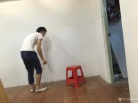 艺术家周海波日记:在深圳阳光湾畔，田园风光壁画开始施工，每个画家都是虔诚的背影【图0】