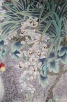 艺术家韩梅日记:我爱幽兰异众芳,不将颜色媚春阳。四尺斗方工笔画兰花《幽谷兰香【图1】