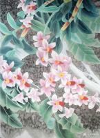 艺术家韩梅日记:我爱幽兰异众芳,不将颜色媚春阳。四尺斗方工笔画兰花《幽谷兰香【图4】