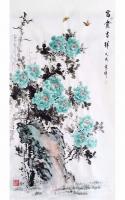 艺术家袁峰日记:近期国画花鸟画作品《富贵吉祥》,《玉兰笑对艳阳天,春光占尽倍【图1】