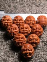 艺术家税小宁日记:核雕精品,太美了《须派十八罗汉 》 尺寸:2.05*2.1【图0】