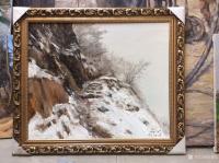 艺术家宋德发日记:又一批风景水粉画装裱完毕,准备发货,晒图留念。装裱以后是不是【图0】