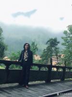 艺术家朱德茂日记:今登上天目山。不忘初心,登高望远。今作《兰和竹静》图,书《初【图2】