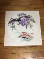 艺术家徐建清日记:国画花鸟画《群英图》1幅,山水画斗方《松山云泉》两幅。都说装【图1】