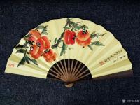 艺术家李牧日记:发一组收藏折扇《吉祥如意》,《事事如意》,《竹韵图》,《兰香【图1】