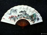 艺术家李牧日记:发一组收藏折扇《吉祥如意》,《事事如意》,《竹韵图》,《兰香【图4】