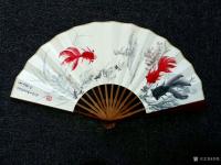 艺术家李牧日记:发一组收藏折扇《吉祥如意》,《事事如意》,《竹韵图》,《兰香【图5】