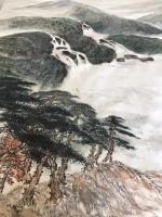 艺术家叶仲桥日记:这张《大地生辉》的大画,是由一位本土企业家订制的大画(装裱后【图0】