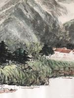 艺术家叶仲桥日记:这张《大地生辉》的大画,是由一位本土企业家订制的大画(装裱后【图4】