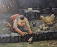 艺术家宋德发日记:体现姐弟亲情的水粉人物画4幅,是否有感【图2】