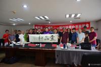 艺术家刘建国生活:“榆酒香,墨情长,榆树钱酒业书画笔会”现场留影【图0】