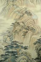 艺术家韩梅日记:仿古山水画《山居图》,配局部特写,刚画完,尚未落款,请欣赏,【图2】