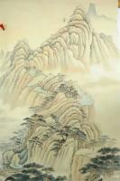 艺术家韩梅日记:仿古山水画《山居图》,配局部特写,刚画完,尚未落款,请欣赏,【图3】