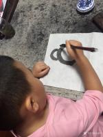 艺术家金新宇生活:小家伙说:爸爸您画壶,我也画壶!【图0】