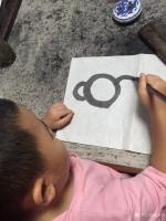 艺术家金新宇生活:小家伙说:爸爸您画壶,我也画壶!【图1】