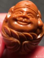 艺术家税小宁日记:精品铁核《八宝财神》1.9x2.3 老树铁核 圆饱满,雕工干【图2】
